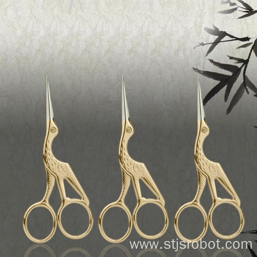 Professional Vintage Style Sewing Scissors Embroidery Crane Bird Scissors Stork Scissors